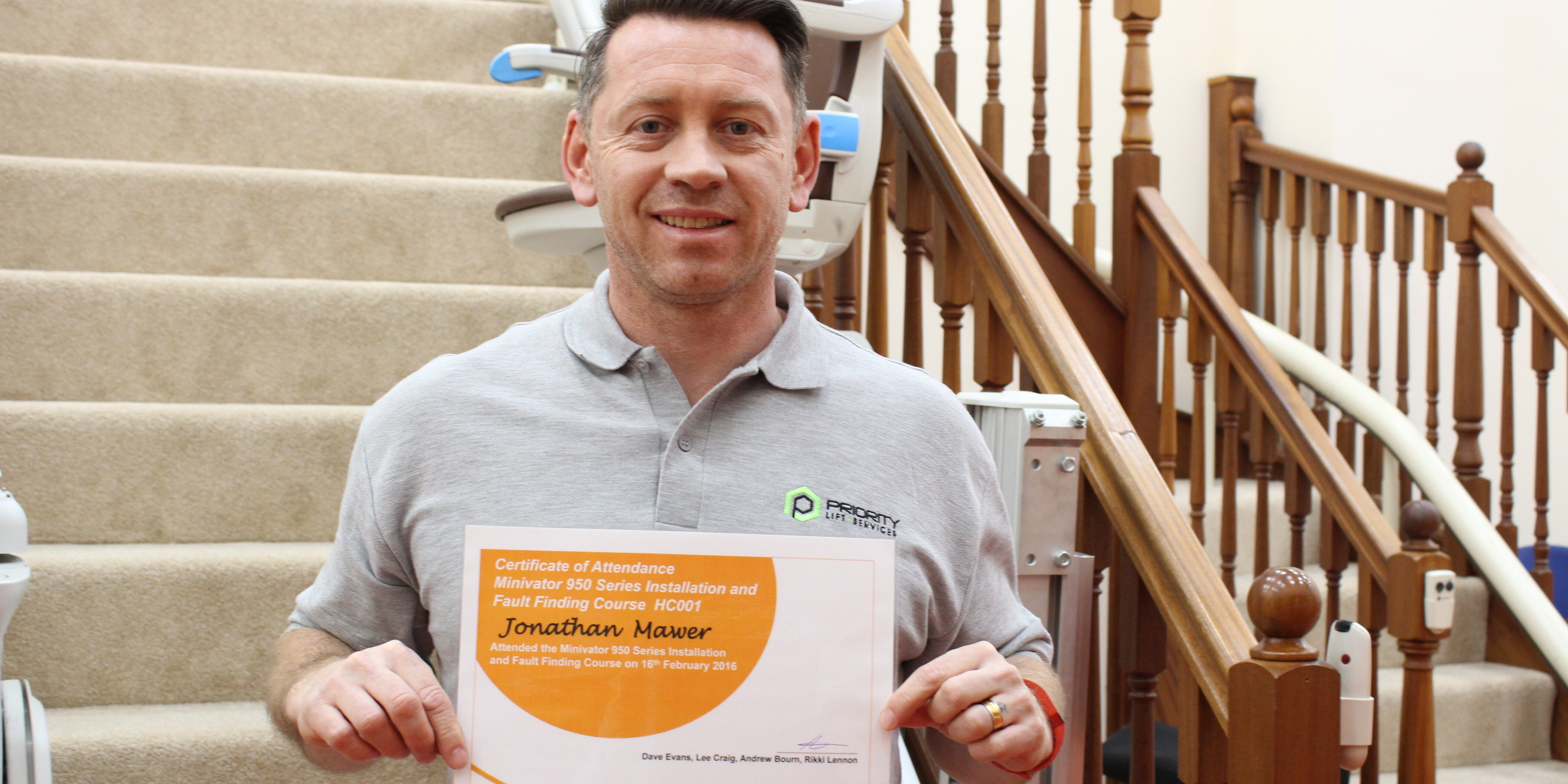 Stairlift Training for Priority Lift Services Staff Stairlift Training for Priority Lift Services Staff image