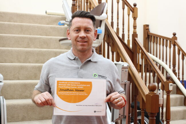 Stairlift Training for Priority Lift Services Staff image